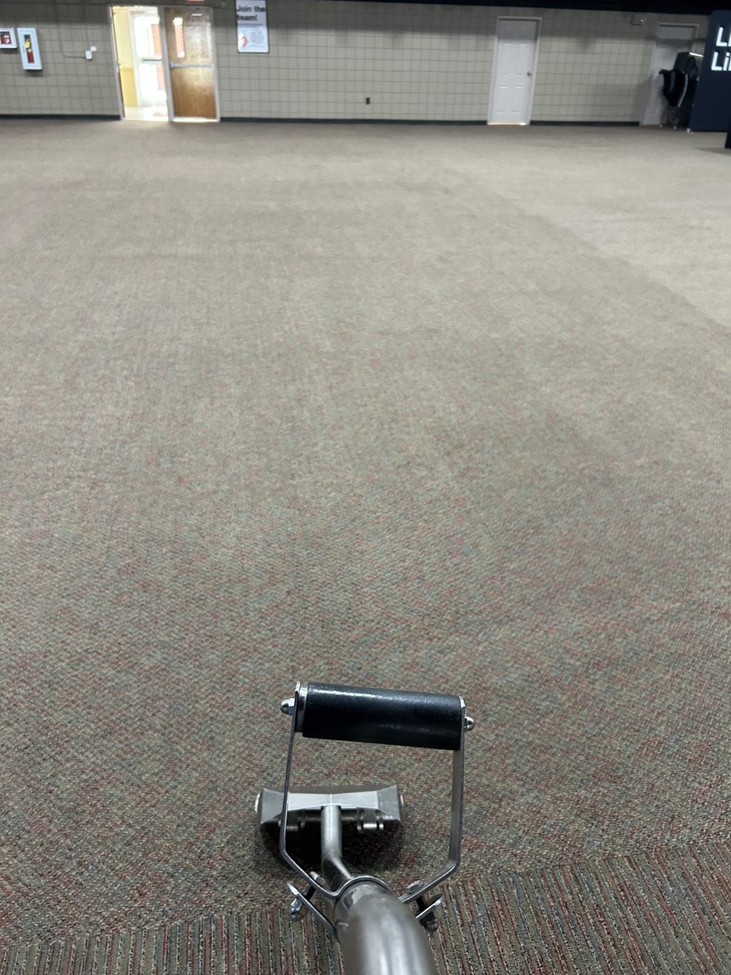 Commercial carpet after cleaning