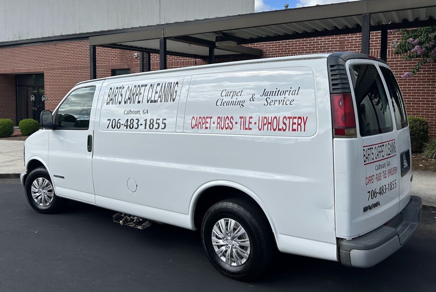 Bart's Carpet Cleaning van