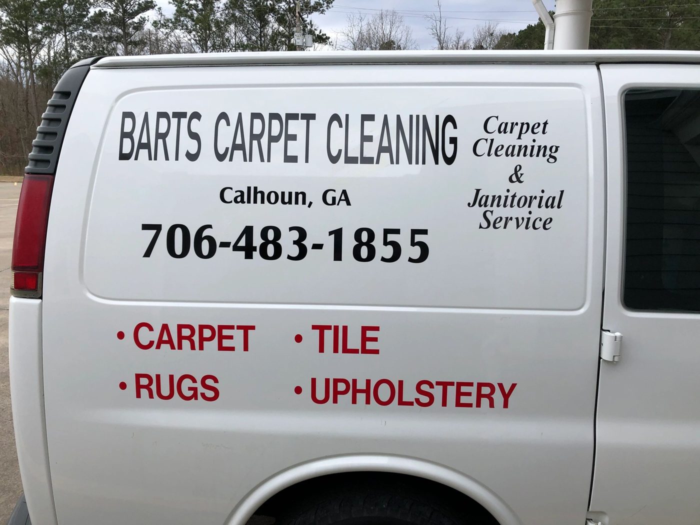 Bart's Carpet Cleaning van
